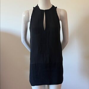 A.L.C. Black Sleeveless Silk Top